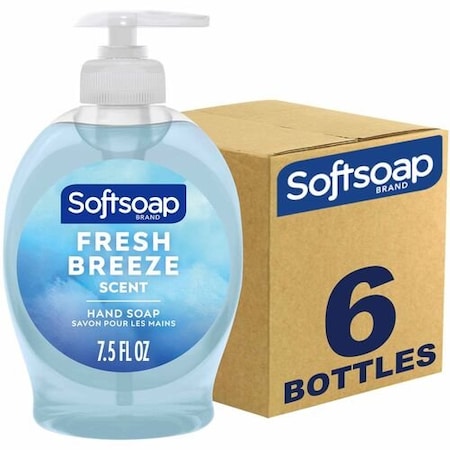 Colgate-Palmolive Co Handwash, Fresh Breeze, Pump, 7.5oz, Blue, 6PK CPCUS04964ACT